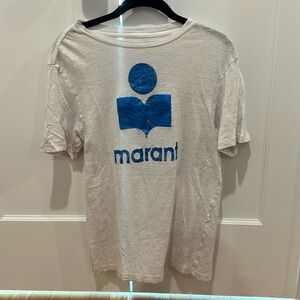 Isabel Marant Etoile Zewel Tee, size S, blue/white